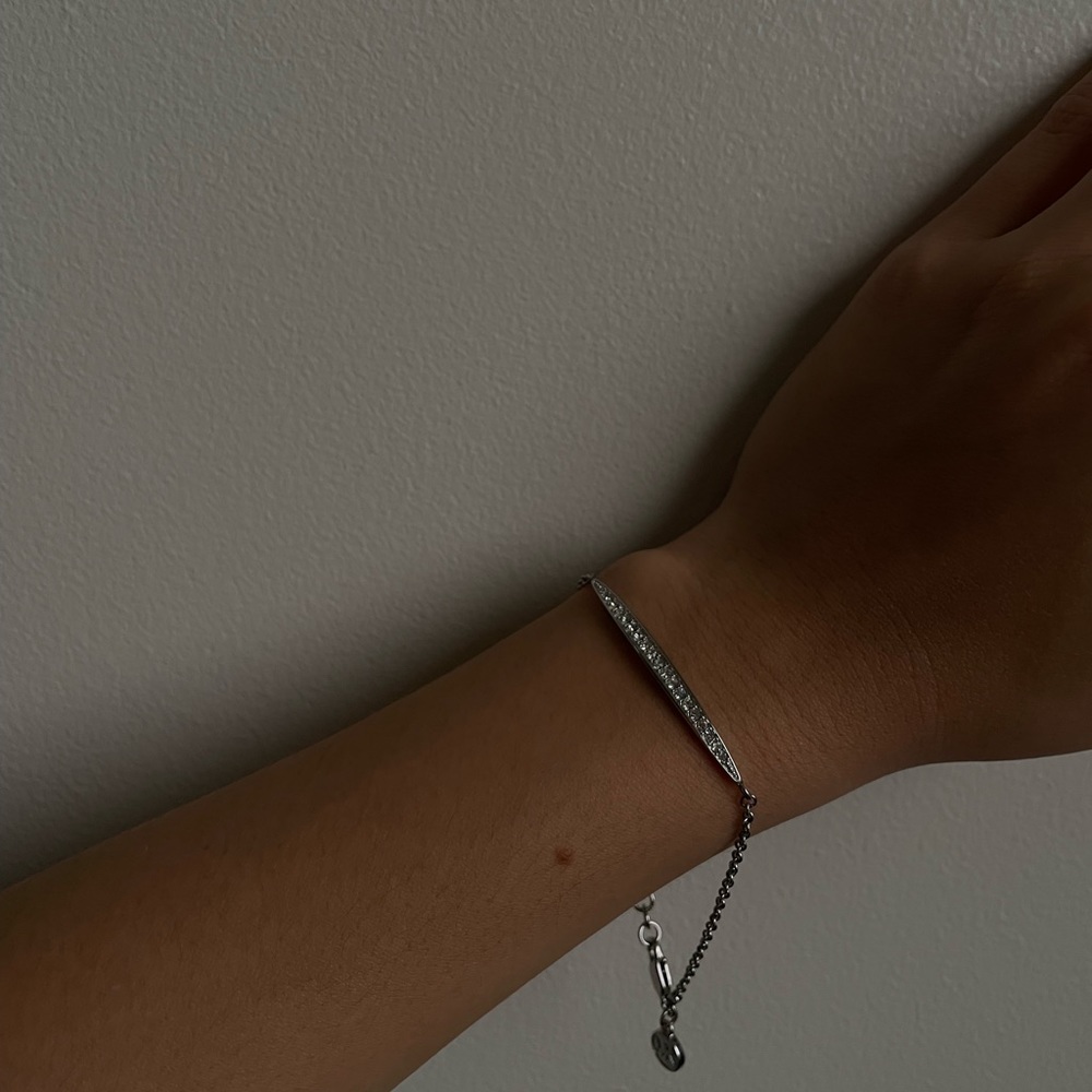Michael Kors Matchstick Line Bracelet, Silver Color
